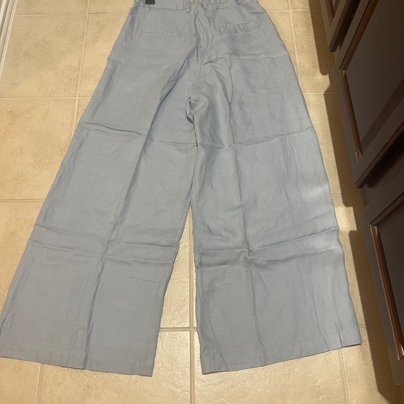 Rosetta Getty Light Blue Wide Leg Pants Size 4 | Designer Women’s Trousers - Picture 13 of 16